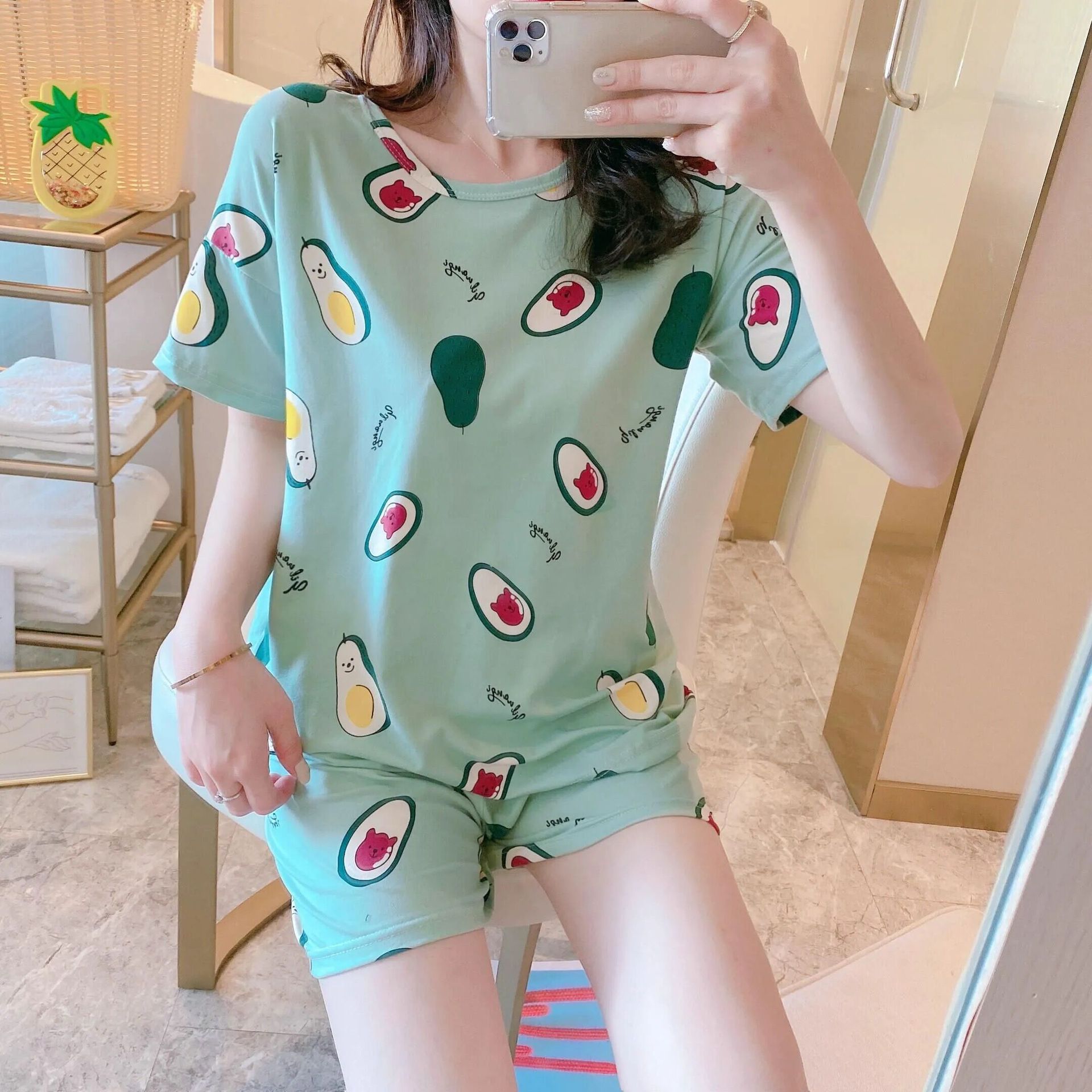 レディース パジャマ 上下セットアップ 半袖 半ズボン 女性 ルームウェア 春夏 部屋着 おしゃれ ゆったり 寝巻き 夏 コットン 寝間着 可愛い