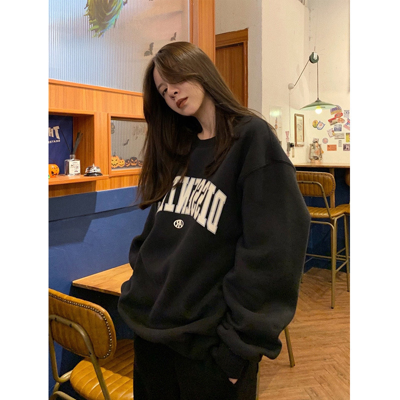 トレーナー レディース トップス 裏起毛 無地 ワンポイントロゴ 長袖 韓国 大きめ ゆったり おしゃれ 黒 白 安い ブラック ホワイト グレー Nswy12 メメミカン 通販 Yahoo ショッピング