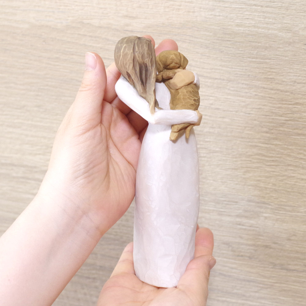 メモリアルオブジェ Adorable you 〜身体いっぱいに受け止めて〜 【ナチュラル】 犬 Willow Tree ウィローツリー  :adorableyou-golden:メモリアアレカ !店 通販 