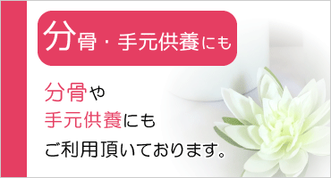 分骨にもご利用いただけるサイズ