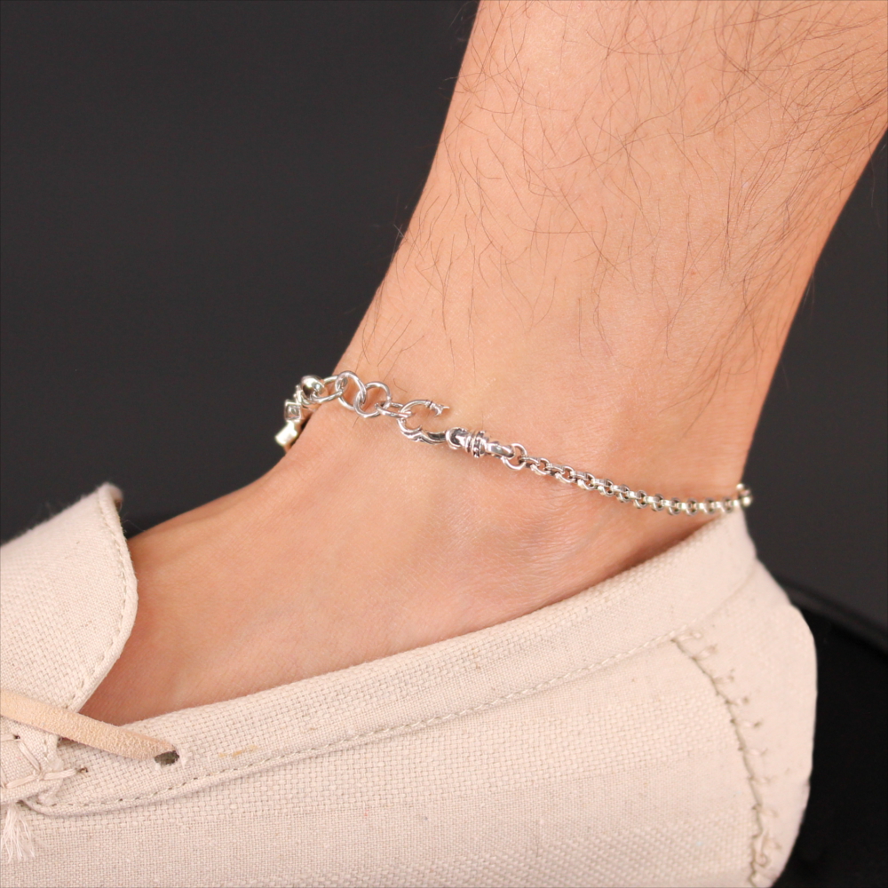 エムコーエン　アンクレット　オニキス　シルバー925 mens-anklet_p7jqsg6mbx