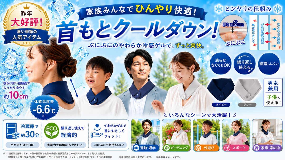 エコクール ゲルネックバンド特集