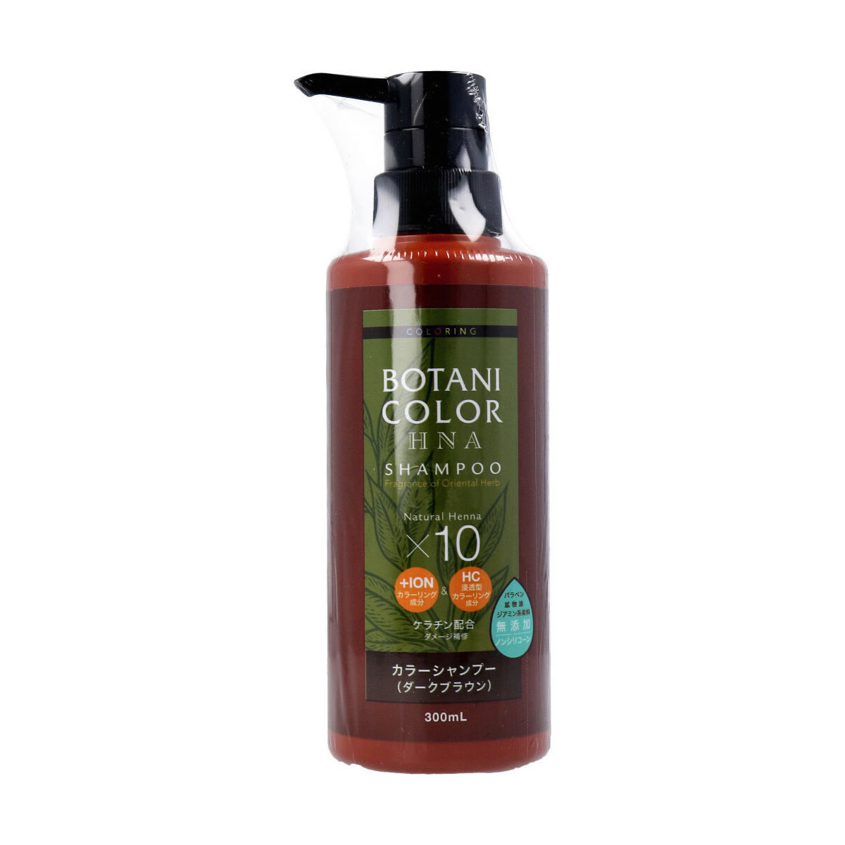 Mottoボタニカラーシャンプー ヘンナ入り ポンプ式 300mL ヘアケア