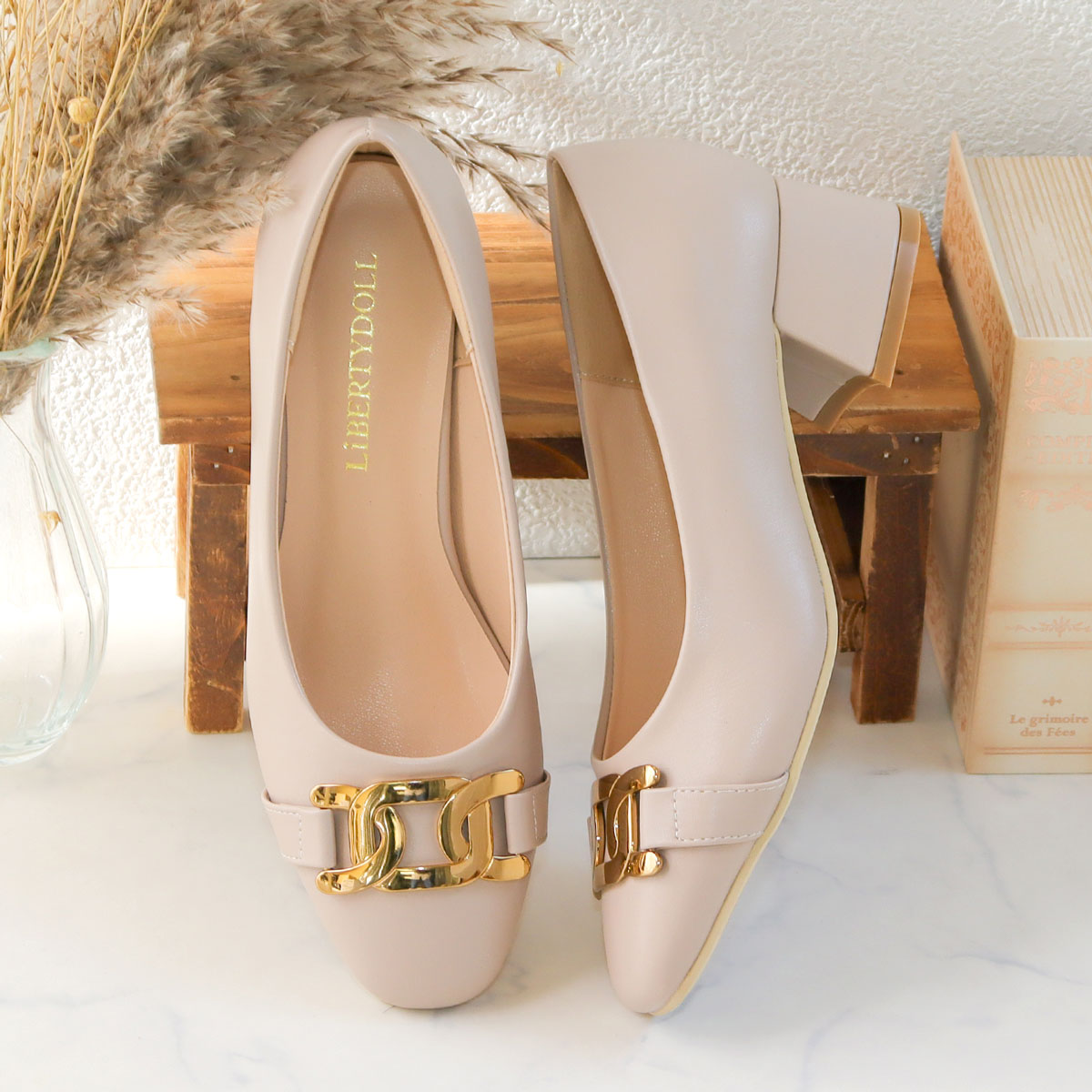 LibertyDoll（リバティードール） パンプス ミドルヒール 4cm 痛くない
