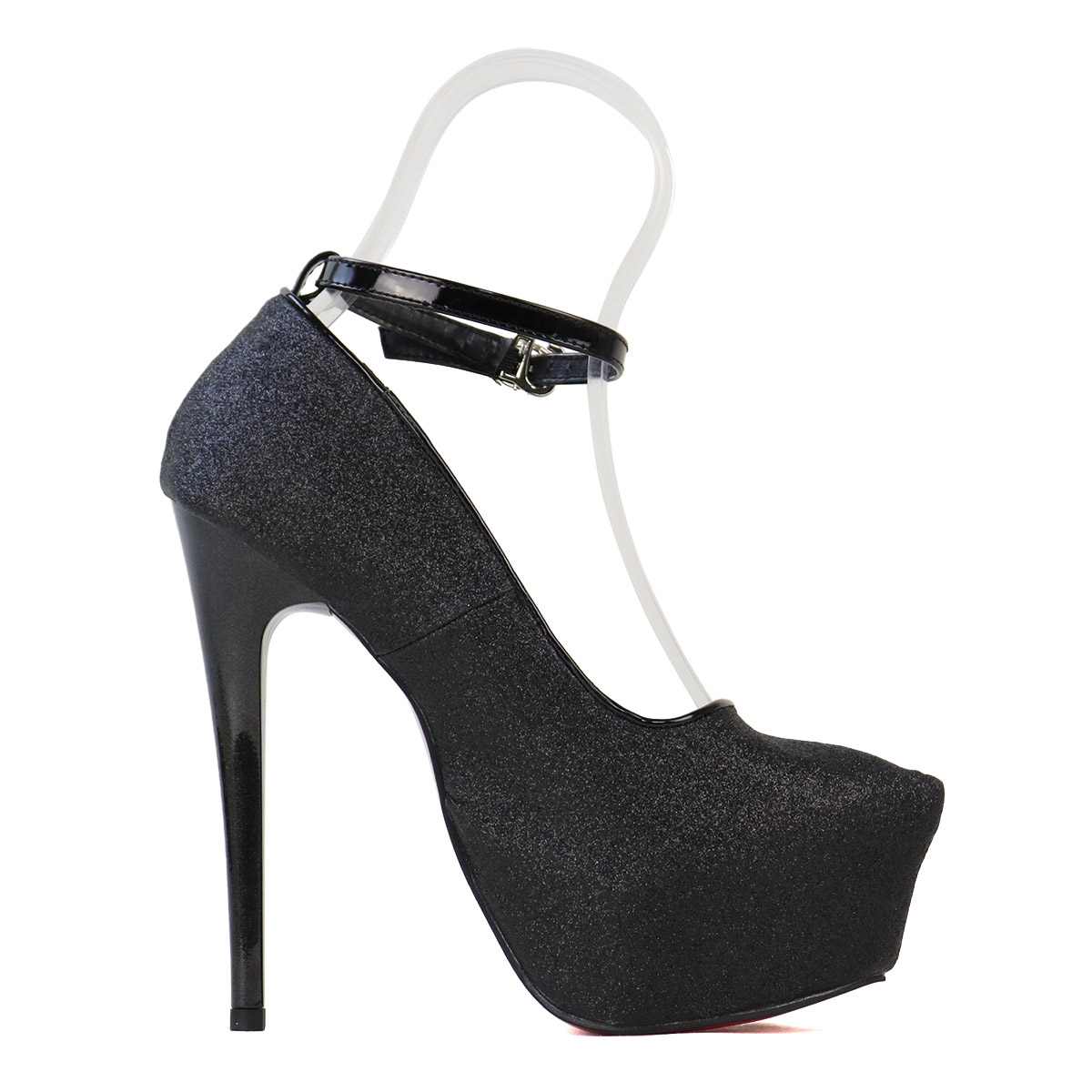 ポインテッドトゥストラップヒールパンプス / Pointed toe strap