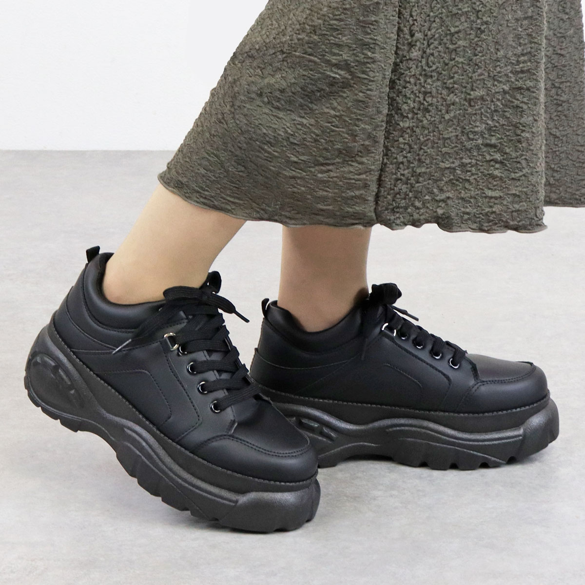 LOVEHUNTER スニーカー メンズ 厚底 レディース 白 黒