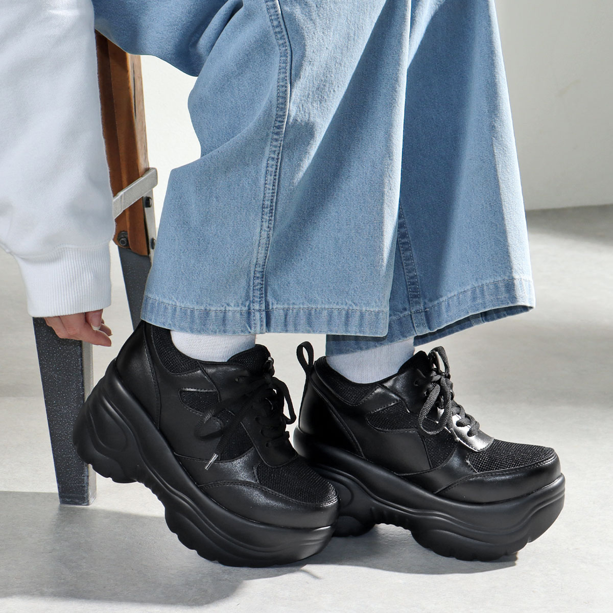 LOVEHUNTER（ラブハンター） スニーカー レディース 白 厚底 9cmヒール