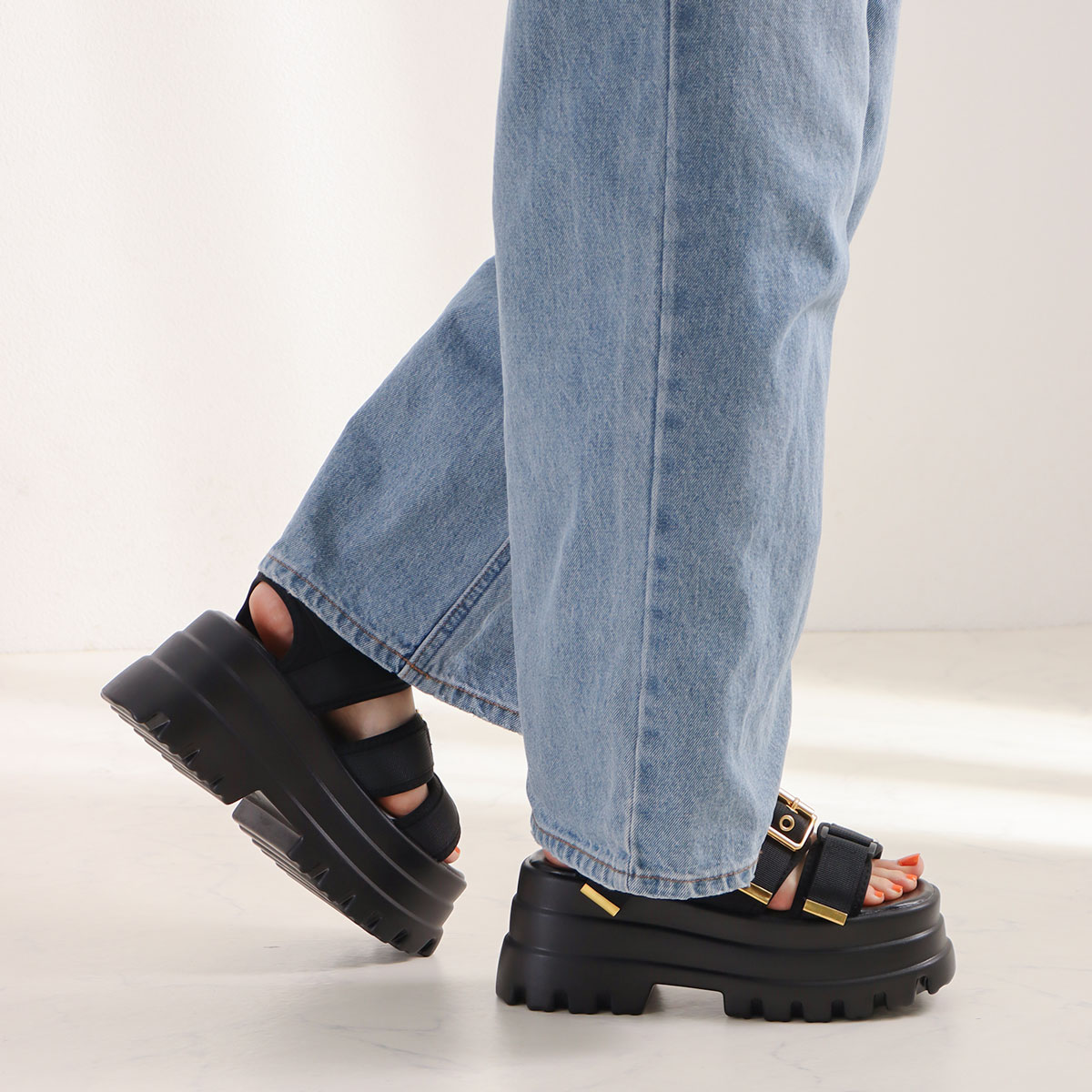 LOVEHUNTER サンダル レディース スポーツ 厚底 8.5cmヒール