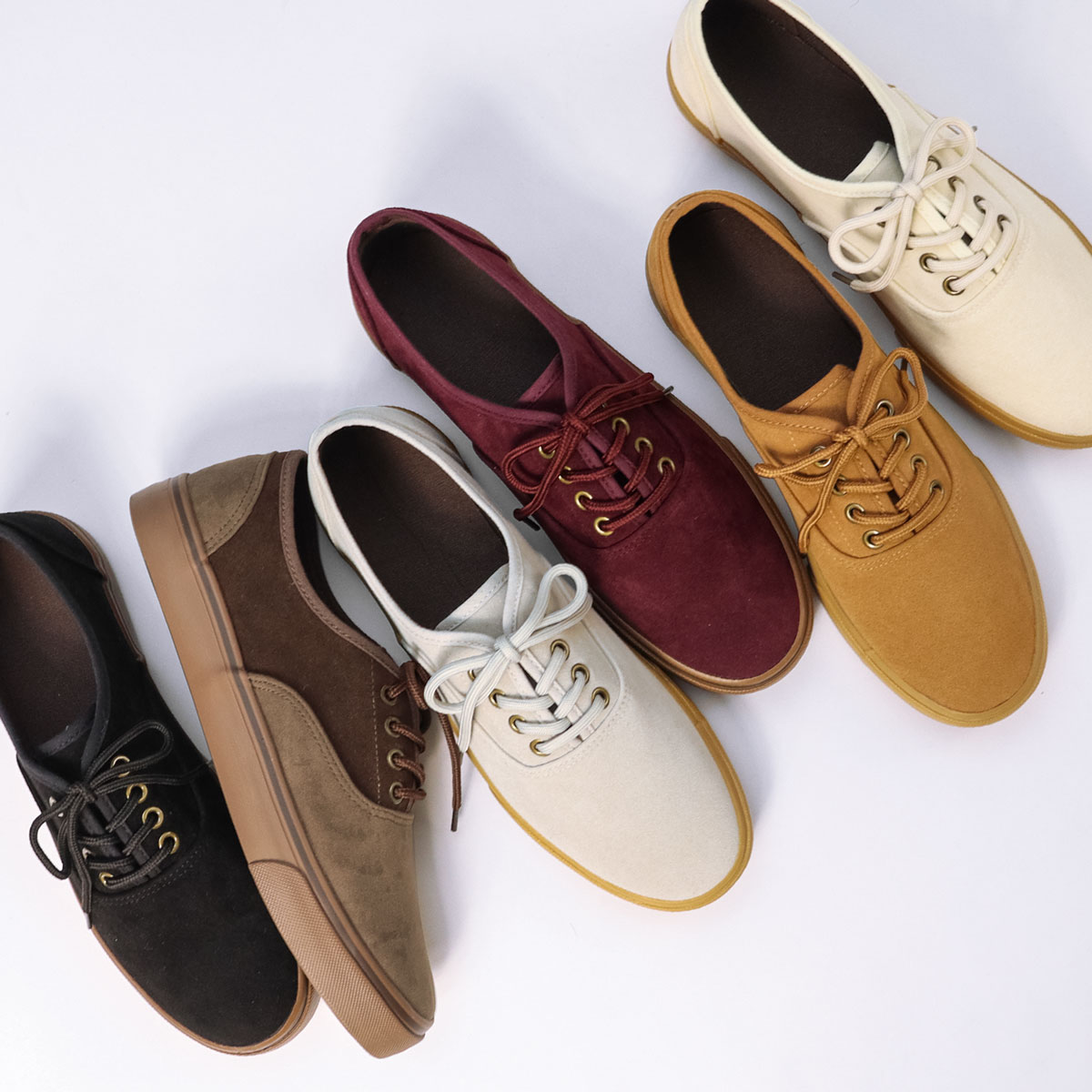 AAA+（サンエープラス） スニーカー メンズ 黒 ローカット レース