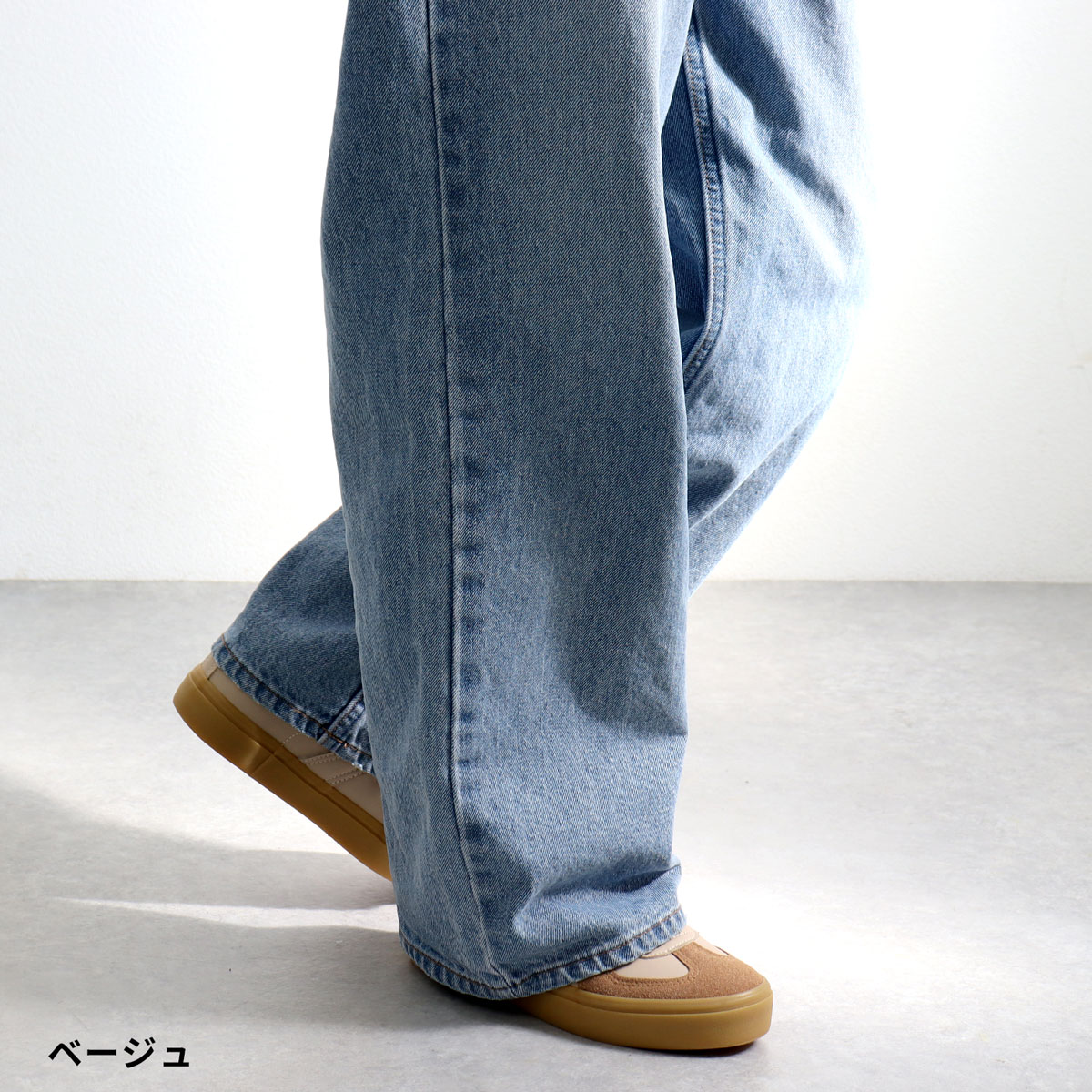 スニーカー ジャーマントレーナー 白 メンズ ...の詳細画像5