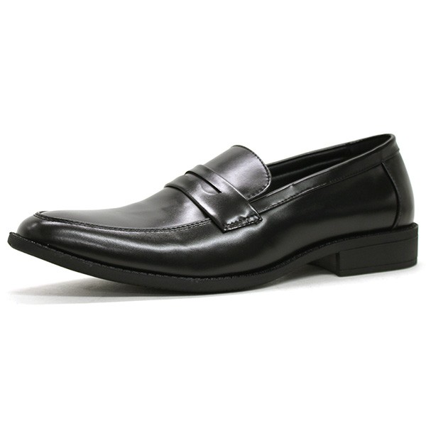 ビジネスシューズ メンズ 黒 コインローファー 革靴 軽量 大きいサイズ 24.5-29 30cm ...