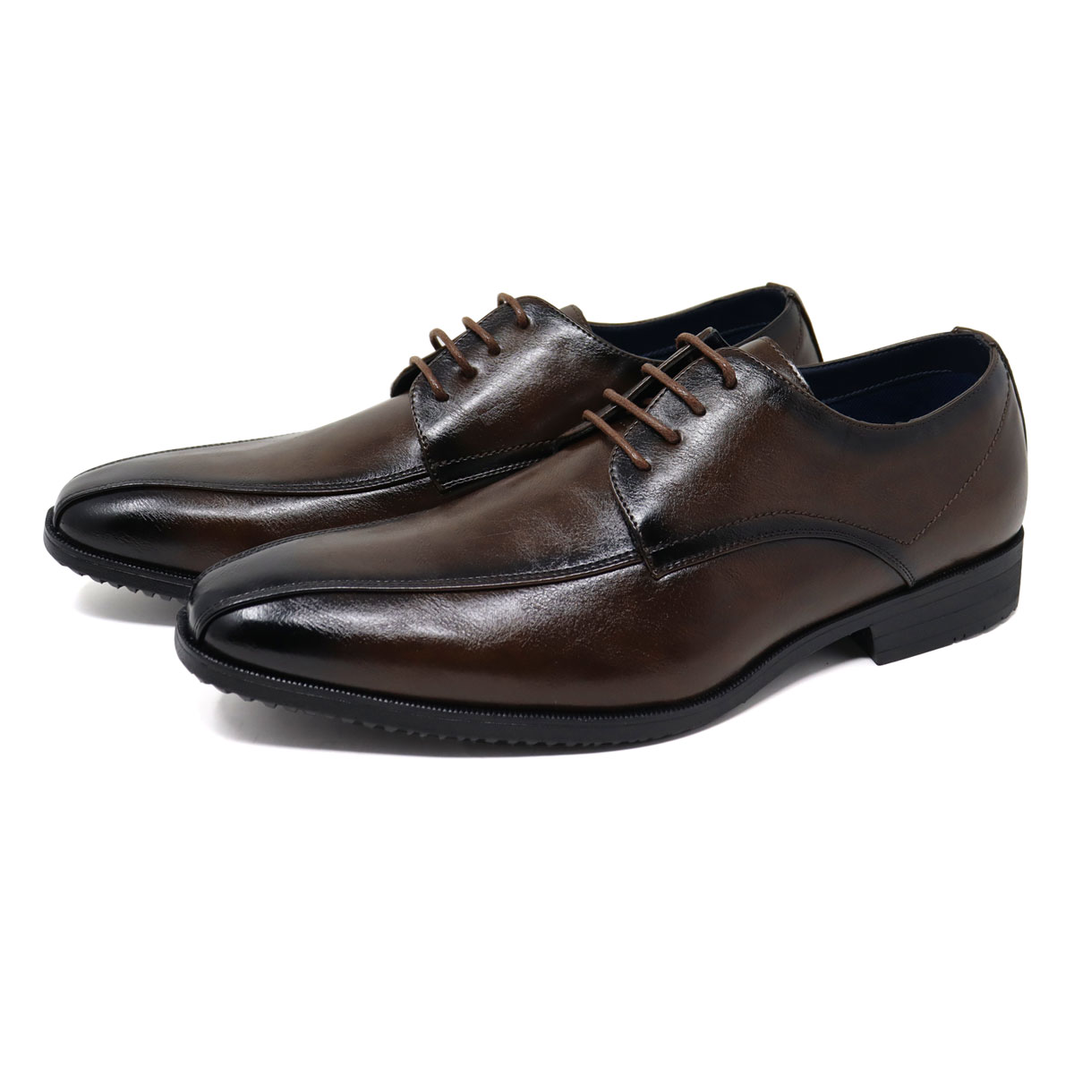 AAA+（サンエープラス） ビジネスシューズ 軽量 メンズ 革靴 黒