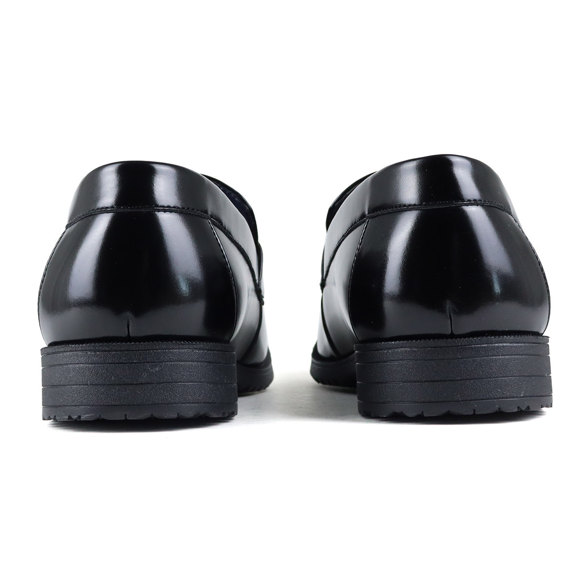 AAA+（サンエープラス） ビジネスシューズ 軽量 メンズ 革靴 黒 コイン