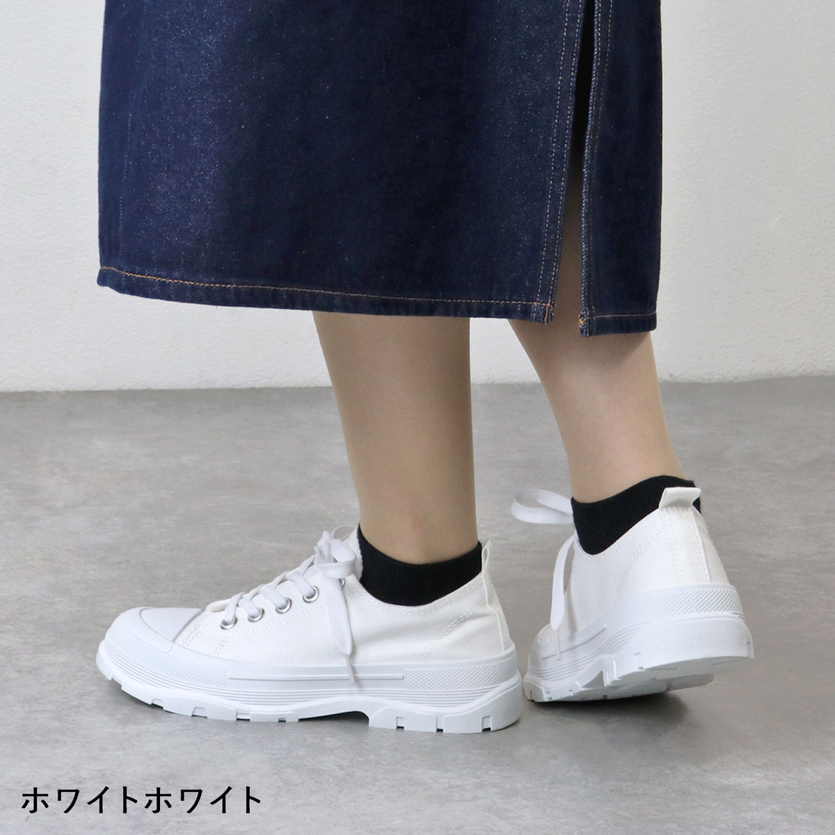 毎日値下げ中　レディース　スニーカー　白　24 emmi　M.MOUSTACHE シューズ｜emmi（エミ）の通販サイト 【公式】