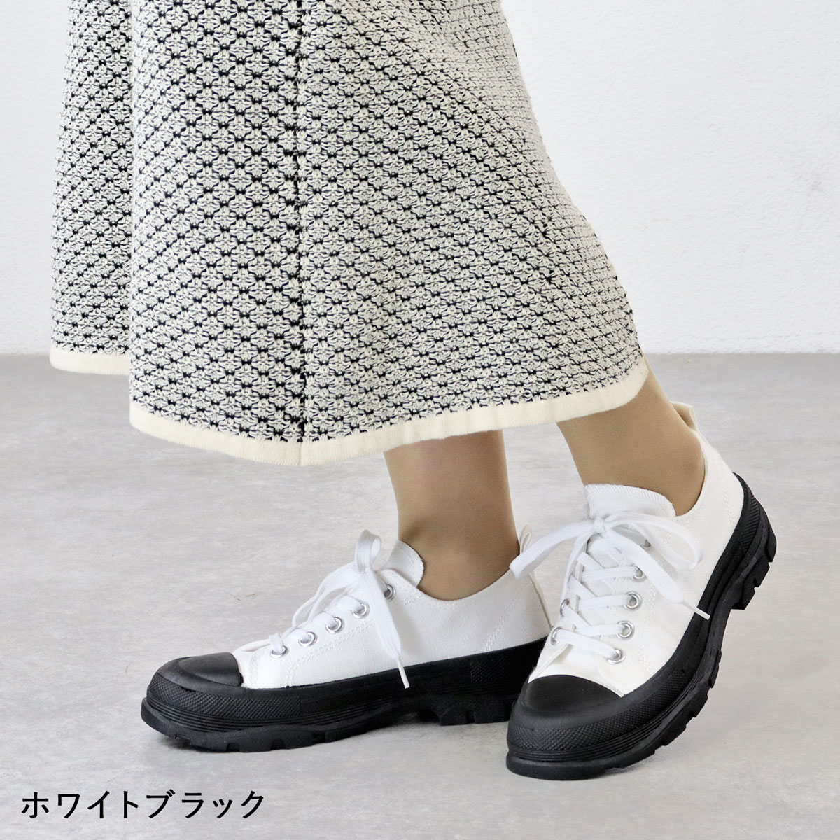 ANNA SUI ホワイト レースデザイン スニーカー AAA+ スニーカー レディース レースアップ 春 ローカット 2.5cm