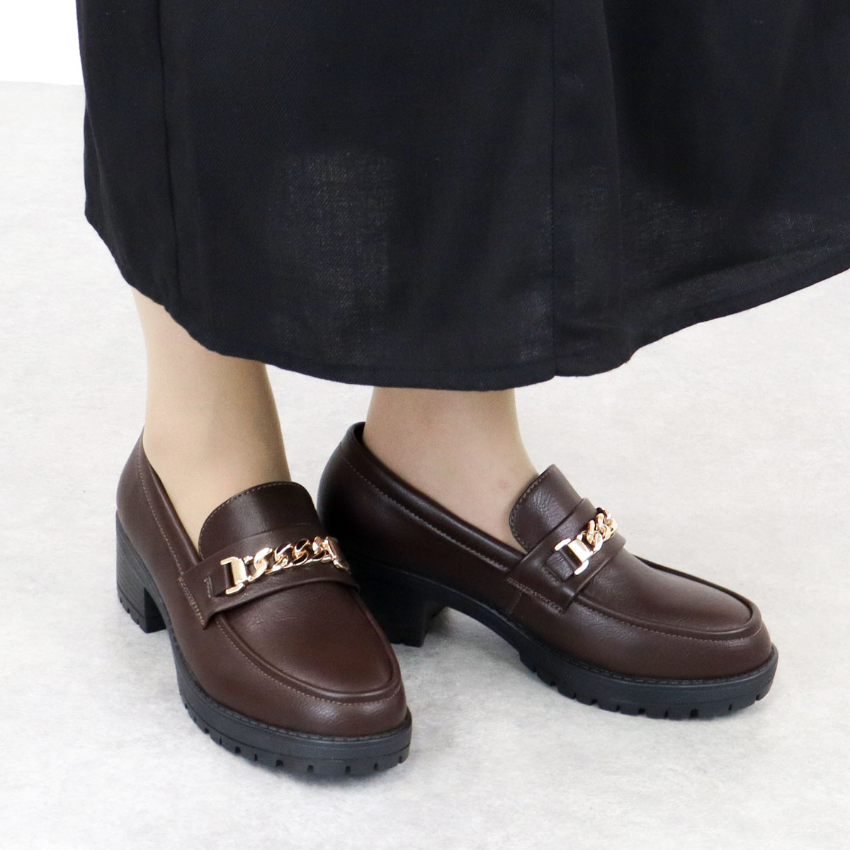VIVIA リブデザイン フラットシューズ ブラウン EU35 VIVIA リブデザイン フラットシューズ ブラウン EU35