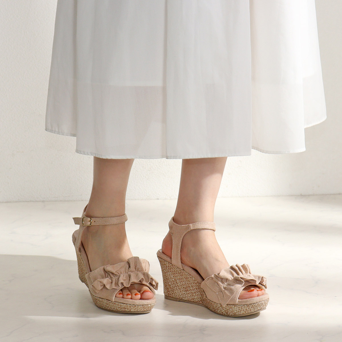 LibertyDoll サンダル レディース 厚底 7.5cm 歩きやすい