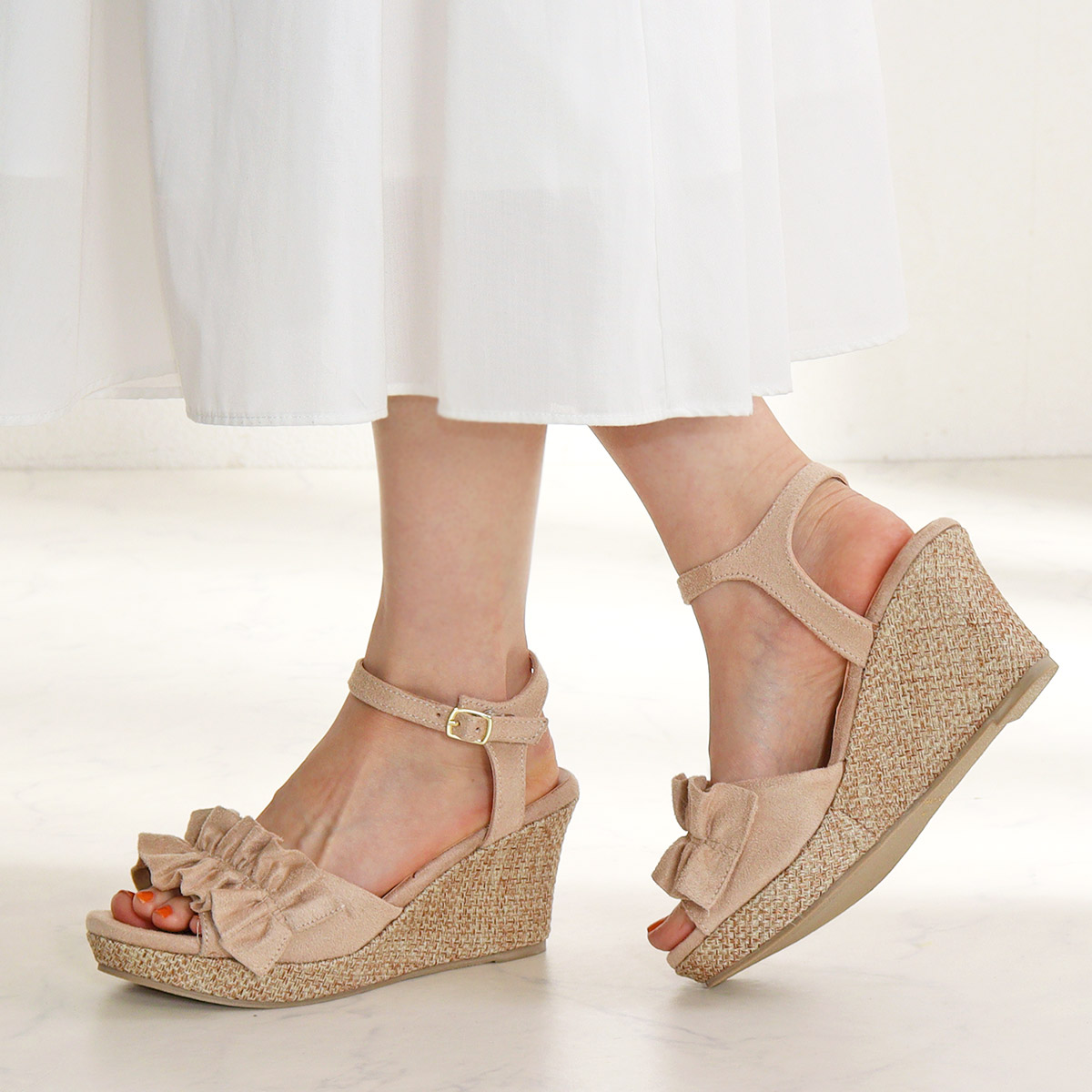 LibertyDoll サンダル レディース 厚底 7.5cm 歩きやすい