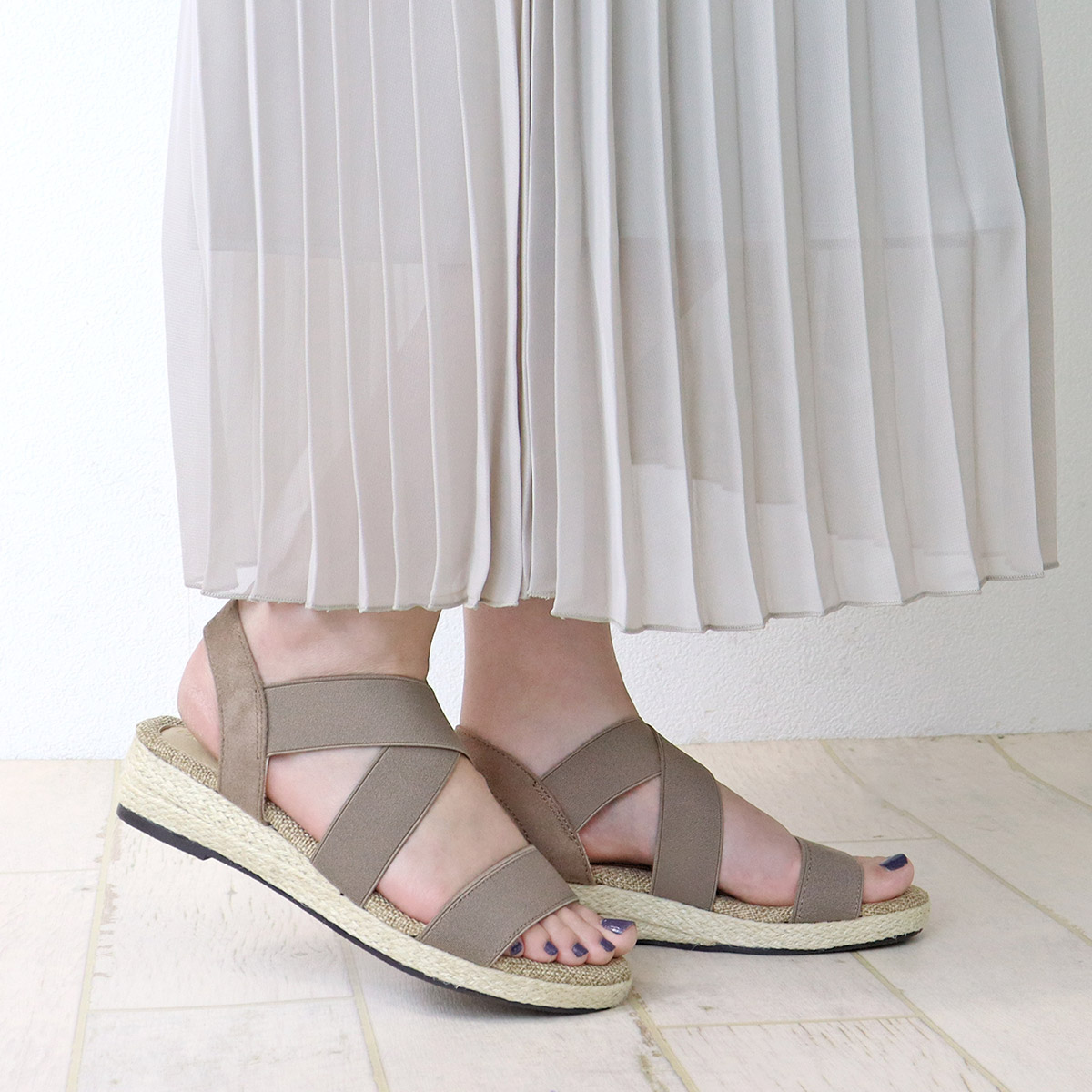 Bibiy DOLLY GINGHAM SANDALS サンダル　 正規品 bibiy ビビィDOLLY GINGHAM SANDALS サンダル Mサイズ - メルカリ