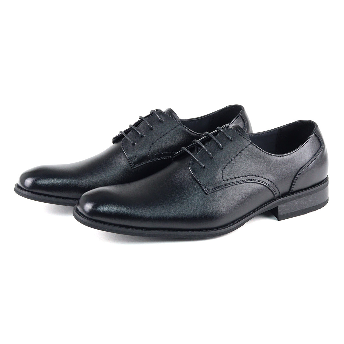 ZINC（ジンク） ビジネスシューズ 本革 メンズ 外羽根 撥水 革靴 黒