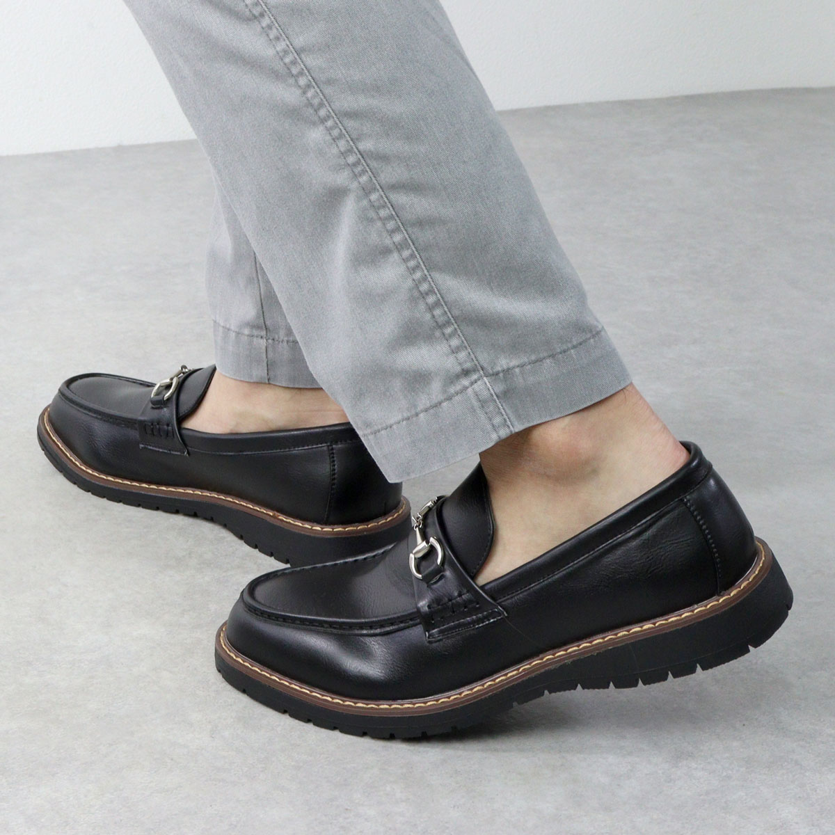 ADIEV TYPE27 ローファー 革靴 アデュー ADIEV チェック コインローファー ベージュ サイズ：39