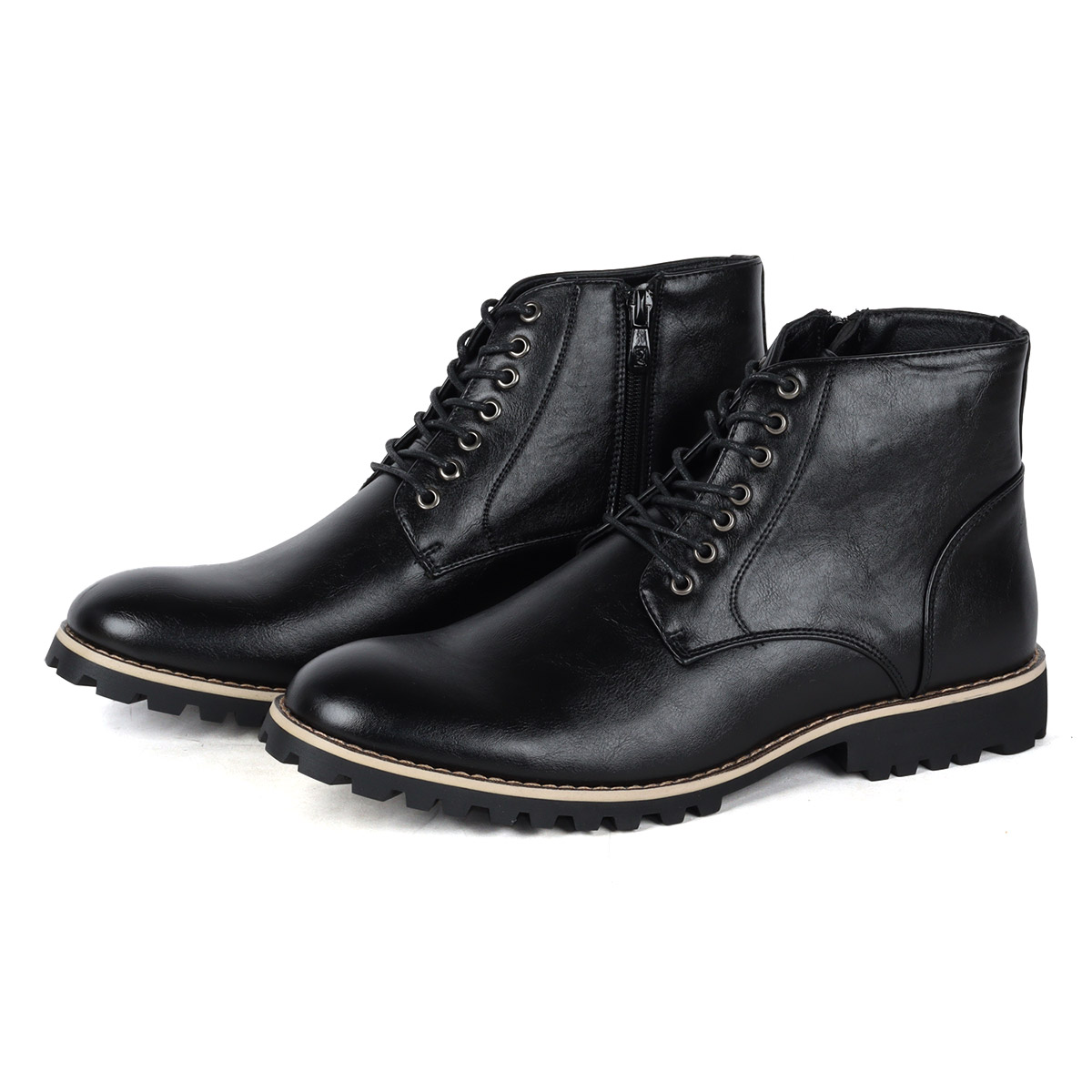 Dedes（デデス） ブーツ メンズ ショート 黒 レースアップ カジュアル