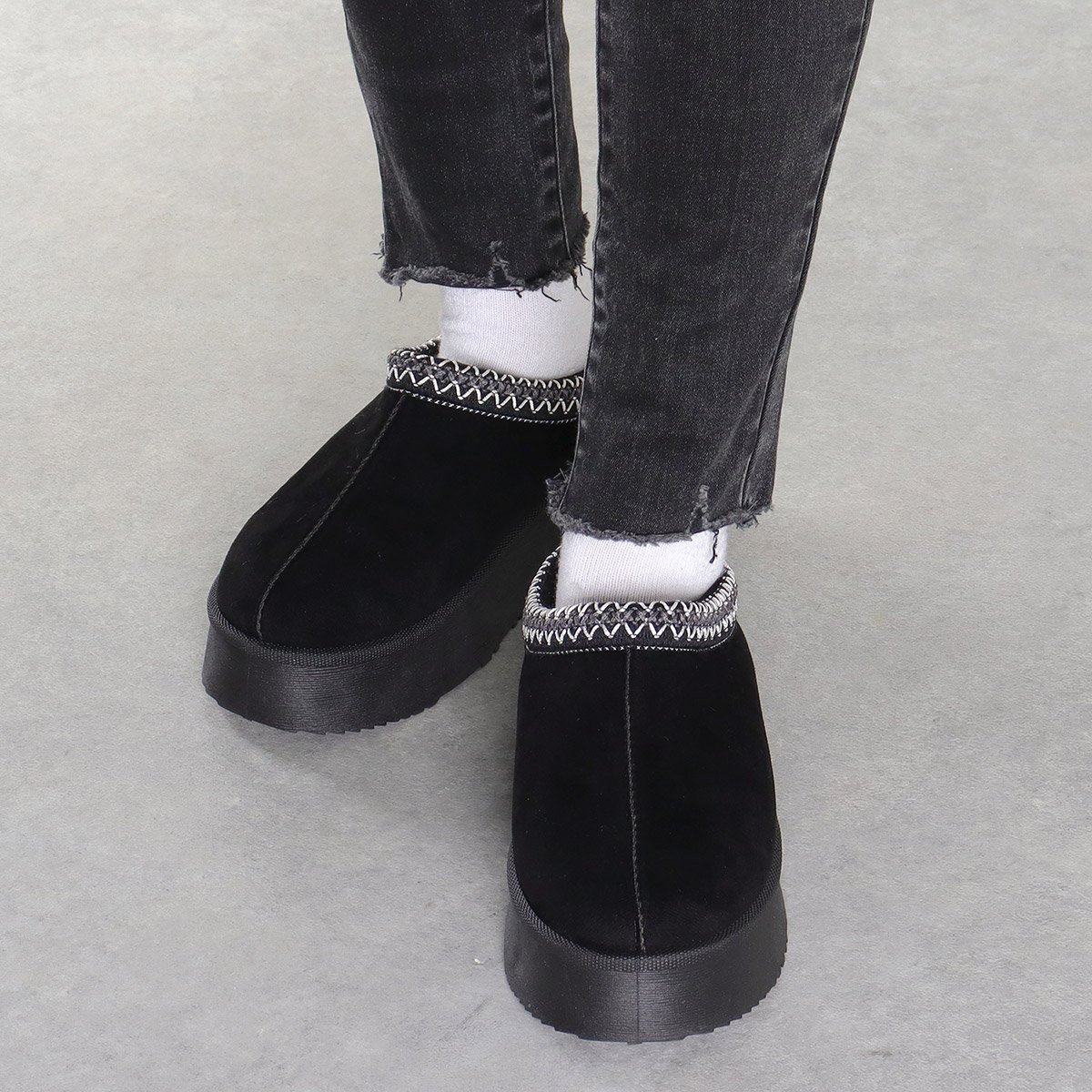 Dedes（デデス） ブーツ レディース ショート ムートン 厚底 サボ