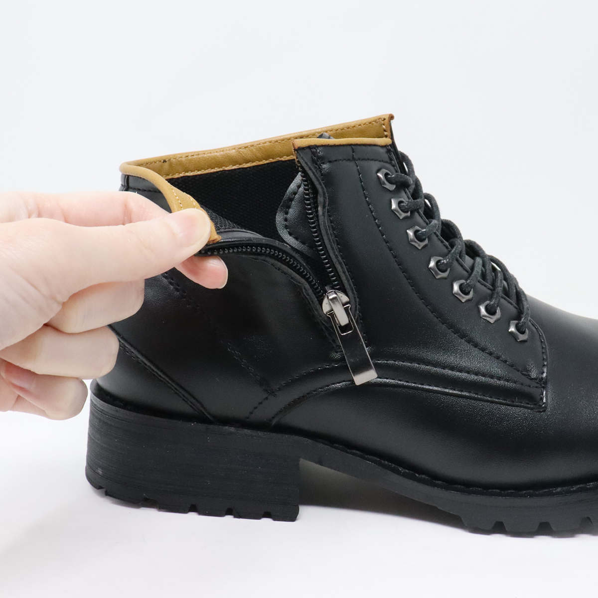 Dedes（デデス） ブーツ メンズ ショート 黒 ワークブーツ ミリタリー