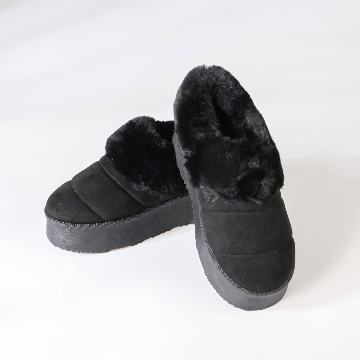 Dedes（デデス） ムートンブーツ レディース ショート スリッポン 厚底