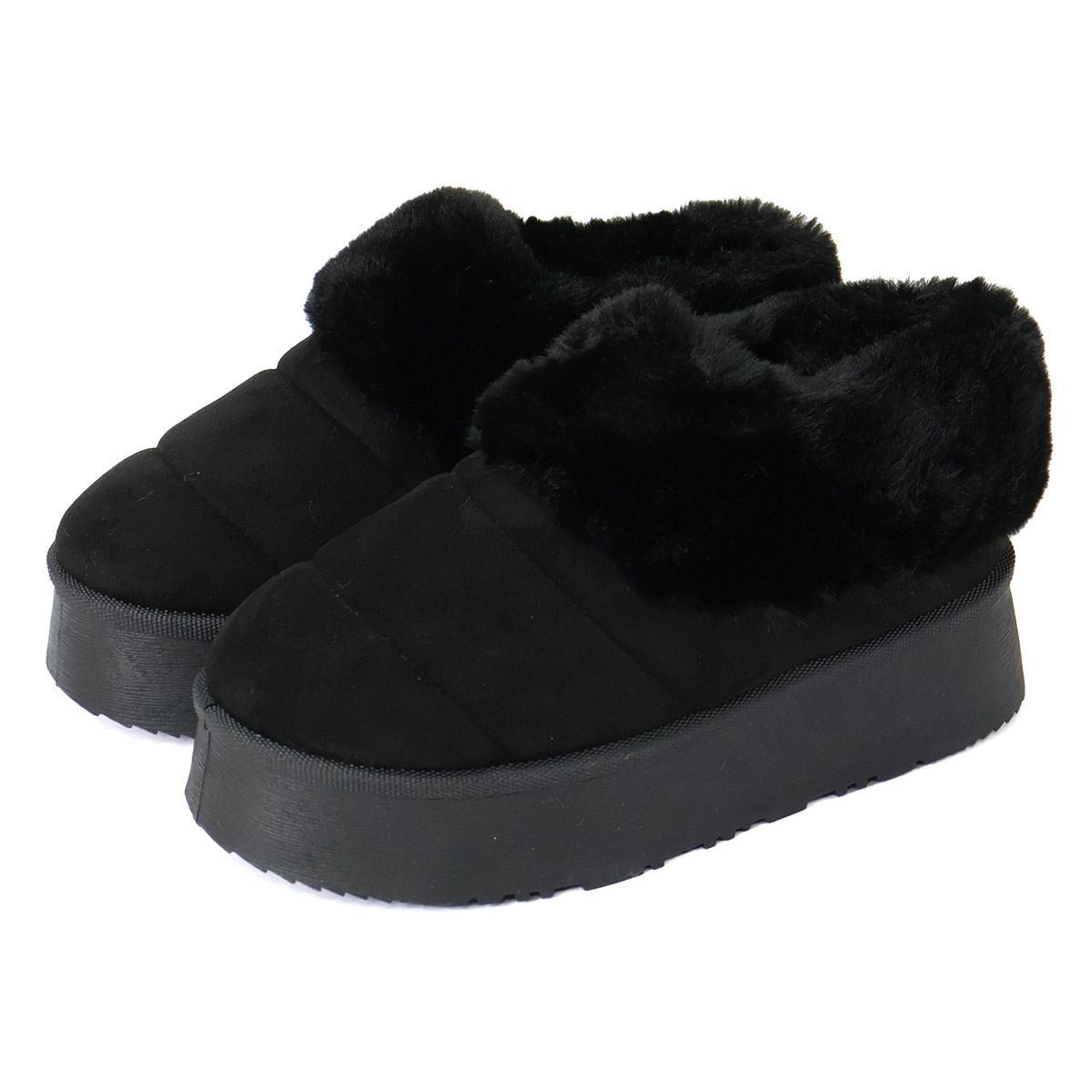 Dedes（デデス） ムートンブーツ レディース ショート スリッポン 厚底