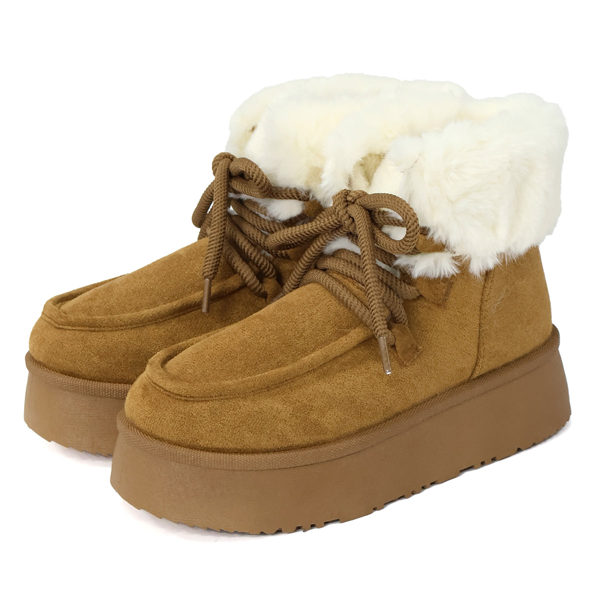 Dedes（デデス） ムートンブーツ レディース レースアップ ショート丈