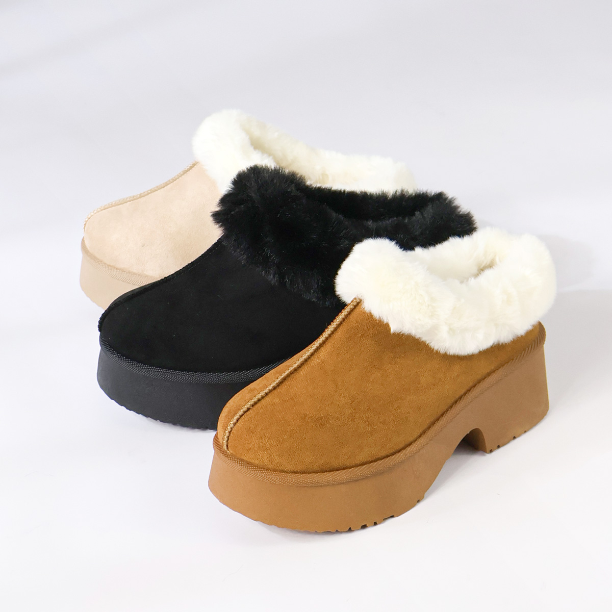 Dedes（デデス） ムートンブーツ レディース ショート 厚底 内ボア