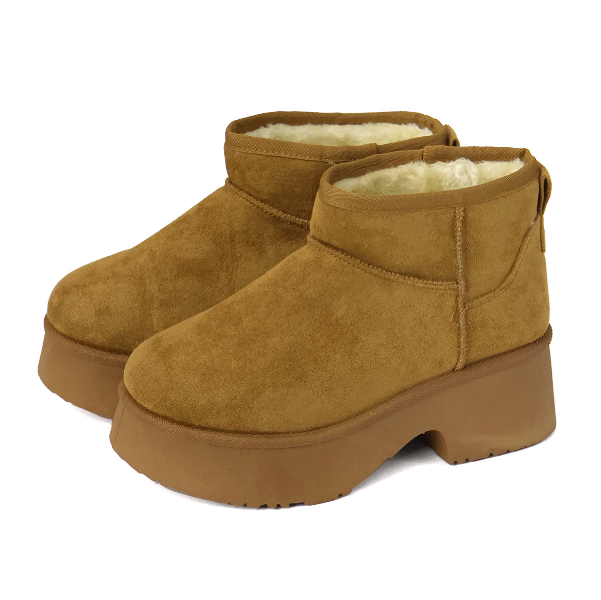 Dedes（デデス） ムートンブーツ レディース ショート 厚底 防寒 冬