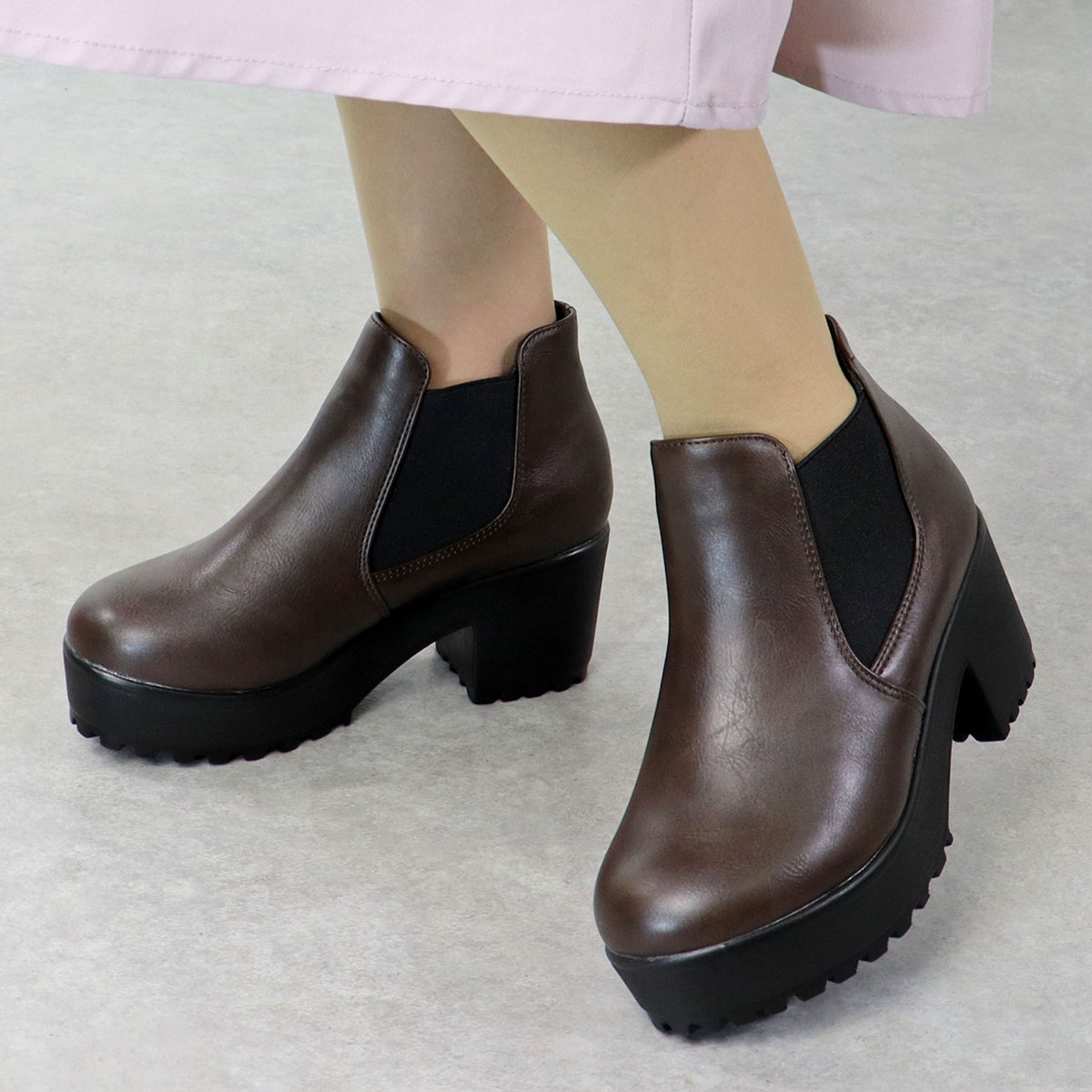 LibertyDoll（リバティードール） サイドゴアブーツ レディース 厚底