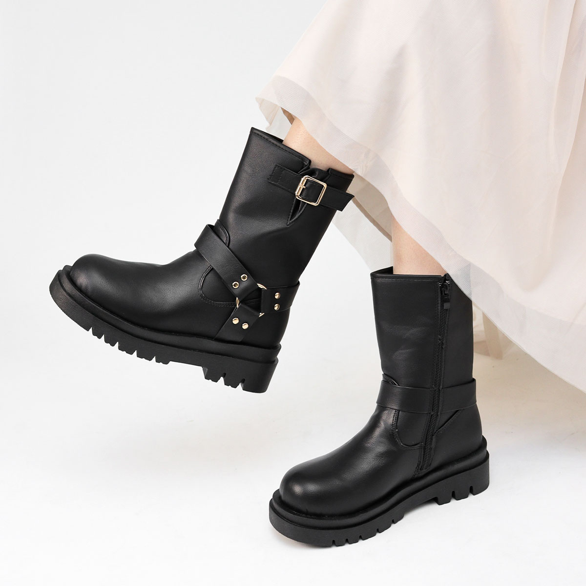 LibertyDoll（リバティードール） リングベルトエンジニアブーツ 厚底