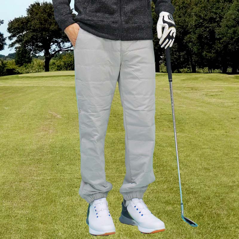 ダウンパンツ メンズ ゴルフパンツ 暖か裏起毛 裏フリースボア ゴルフ