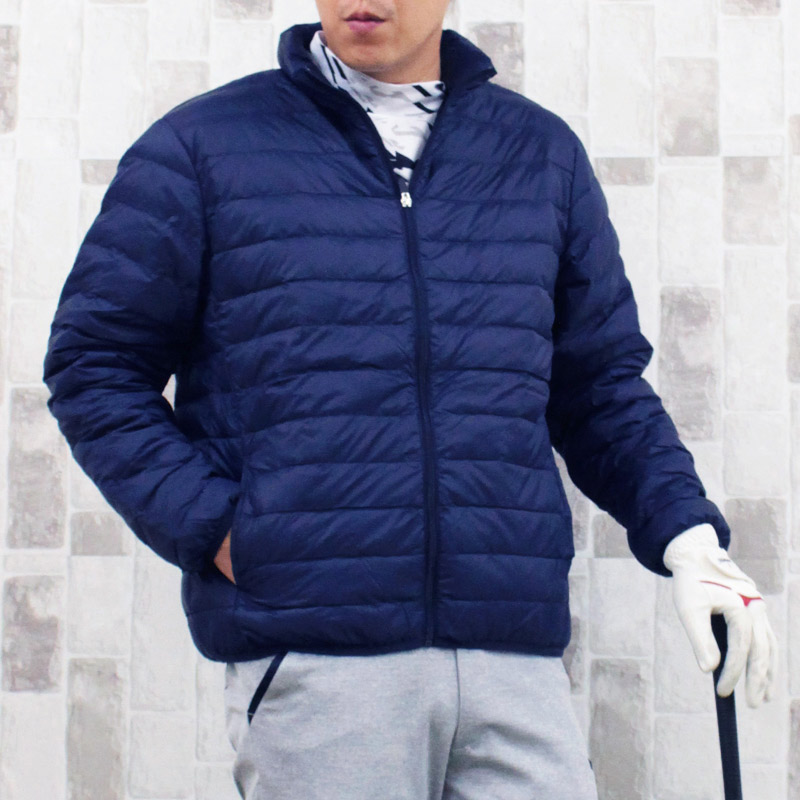 グレイソン ダウンジャケット S ネイビー GREYSON ゴルフ ゴルフ ダウンジャケット メンズ ゴルフウェア ナイロン 中綿 撥水加工