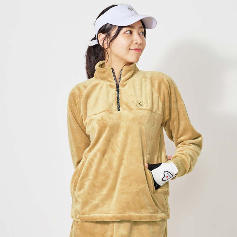 ゴルフウェア レディース gs GOLF トレーナー シャギーフリース ニット