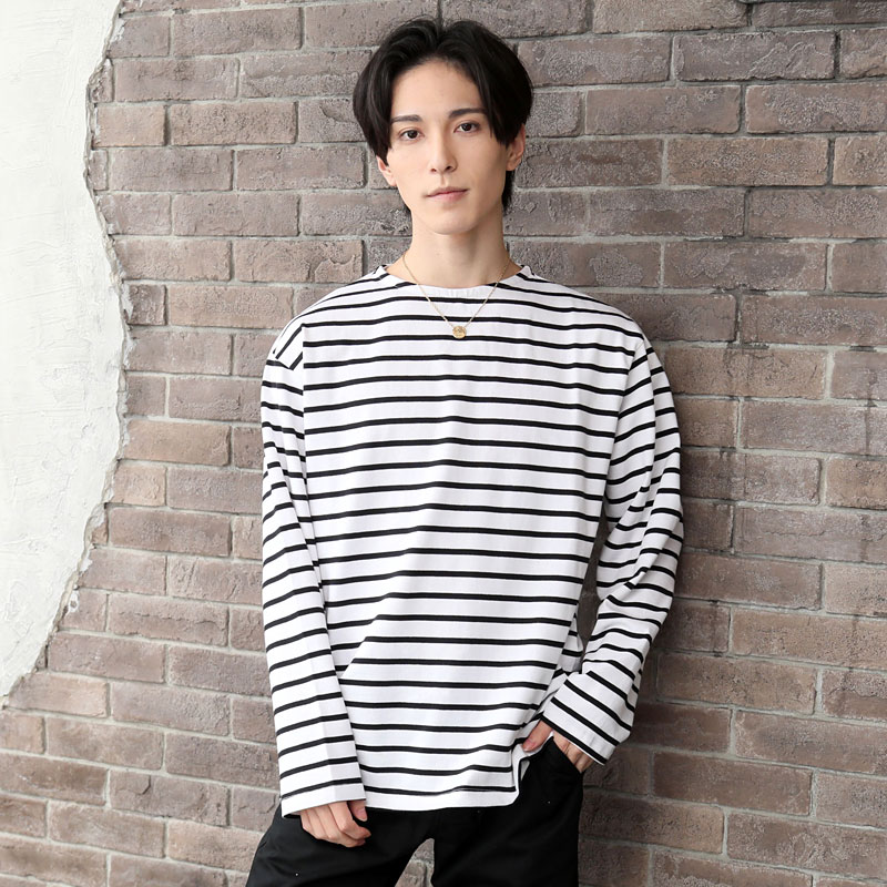 ロングTシャツ メンズ 長袖 Tシャツ ワイドシルエット
