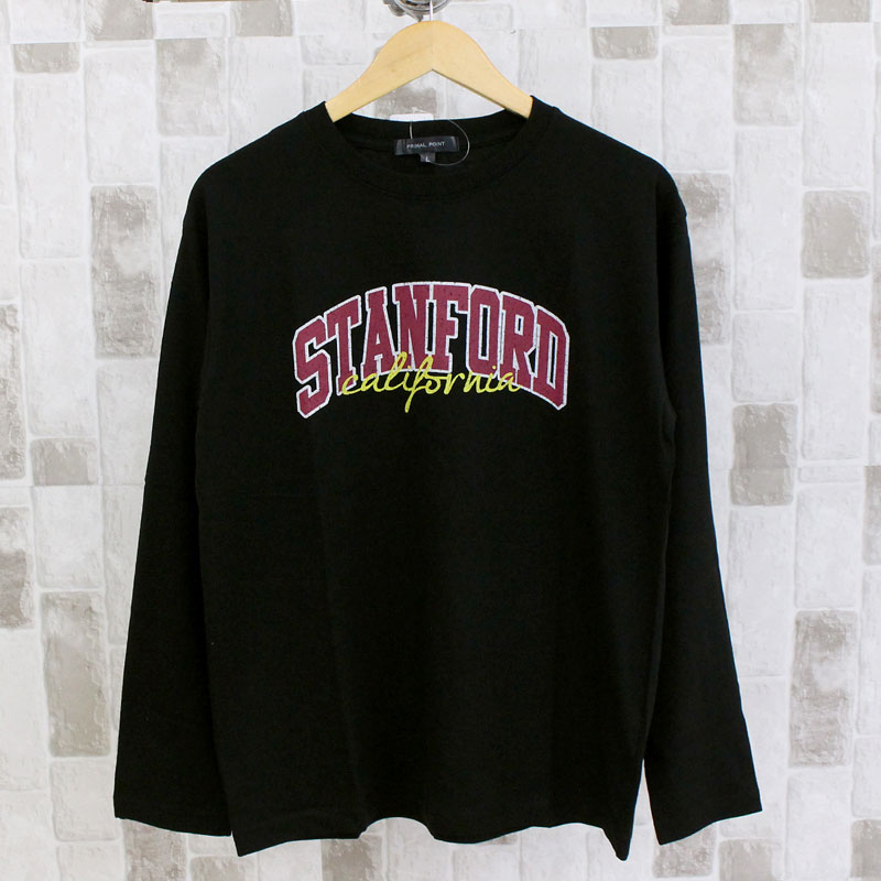 ロンT メンズ ロングTシャツ 長袖Tシャツ クルーネック ティーシャツ アメカジ ミリタリー ロゴプリント カットソー 綿 サイズ M L LL(XL) 3L | ブランド登録なし | 16