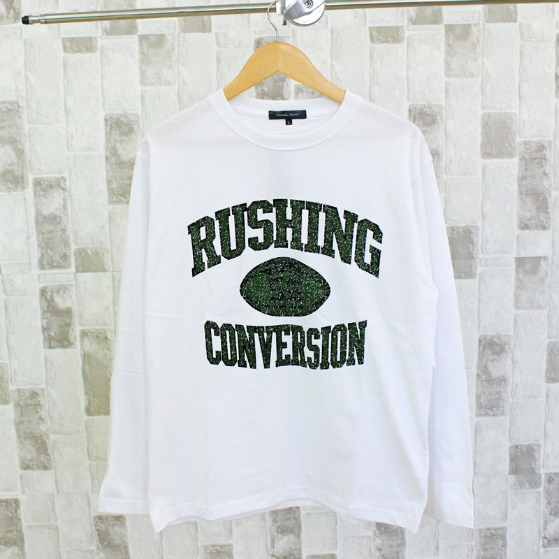 ロンT メンズ ロングTシャツ 長袖Tシャツ クルーネック ティーシャツ アメカジ ミリタリー ロゴプリント カットソー 綿 サイズ M L LL(XL) 3L | ブランド登録なし | 05