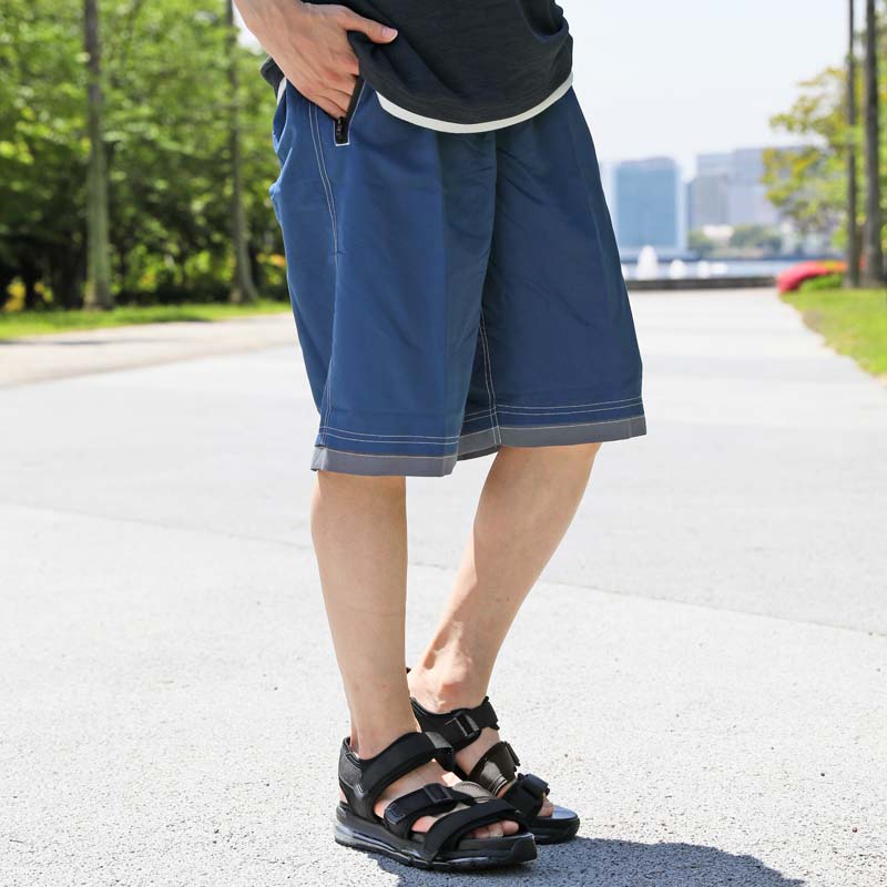 水着 メンズ サーフパンツ 海パン 海水パンツ スイムウェア 水陸両用 無地 フィットネス 水泳 スポーツ 男性用 ブラック 黒 グレー 紺 ネイビー 夏新作｜menscasual｜06