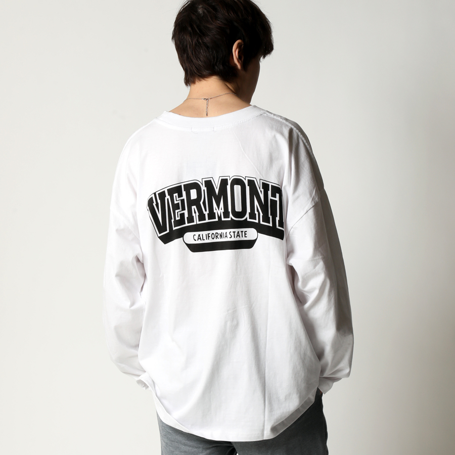 プリント Tシャツ メンズ ビッグシルエット 長袖 ロンTee ストリート