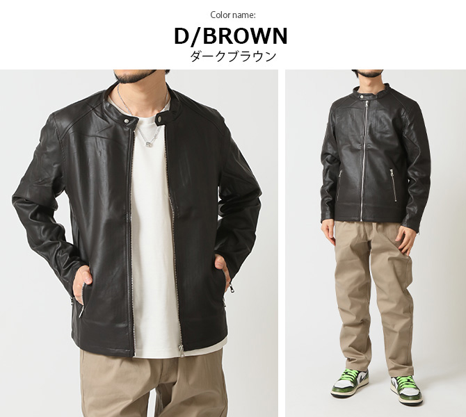 レザージャケット メンズ ライダースジャケット シングルライダース 革