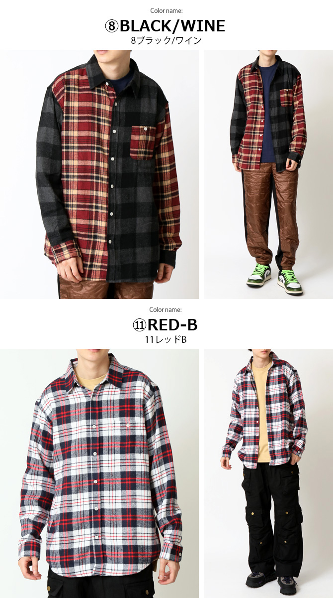 チェックシャツ メンズ ネルシャツ 長袖 ビエラシャツ レギュラー