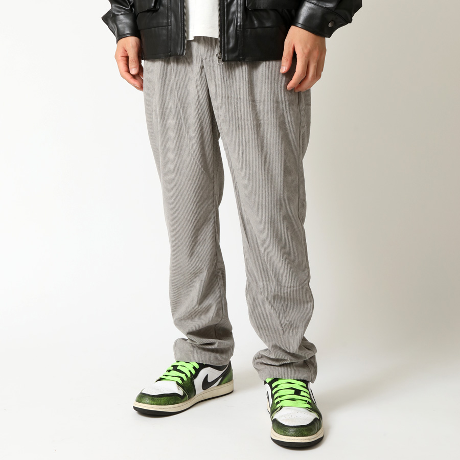 コーデュロイパンツ メンズ タックパンツ トラウザー スラックス