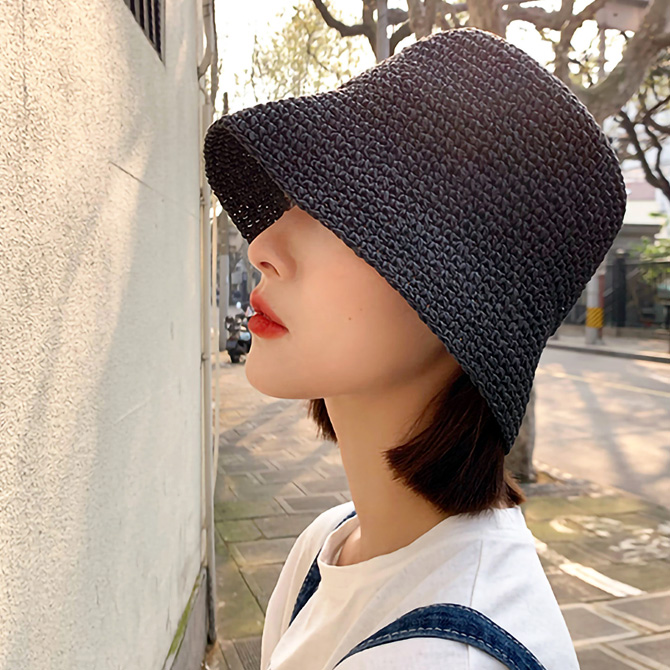 麦わら帽子 チューリップ ストローハット レディース 夏 コンパクト | ブランド登録なし | 08