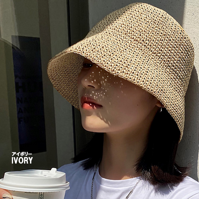 麦わら帽子 チューリップ ストローハット レディース 夏 コンパクト | ブランド登録なし | 11