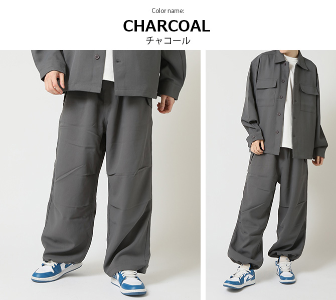 パラシュートパンツ ワイドパンツ メンズ イージーパンツ ストリート