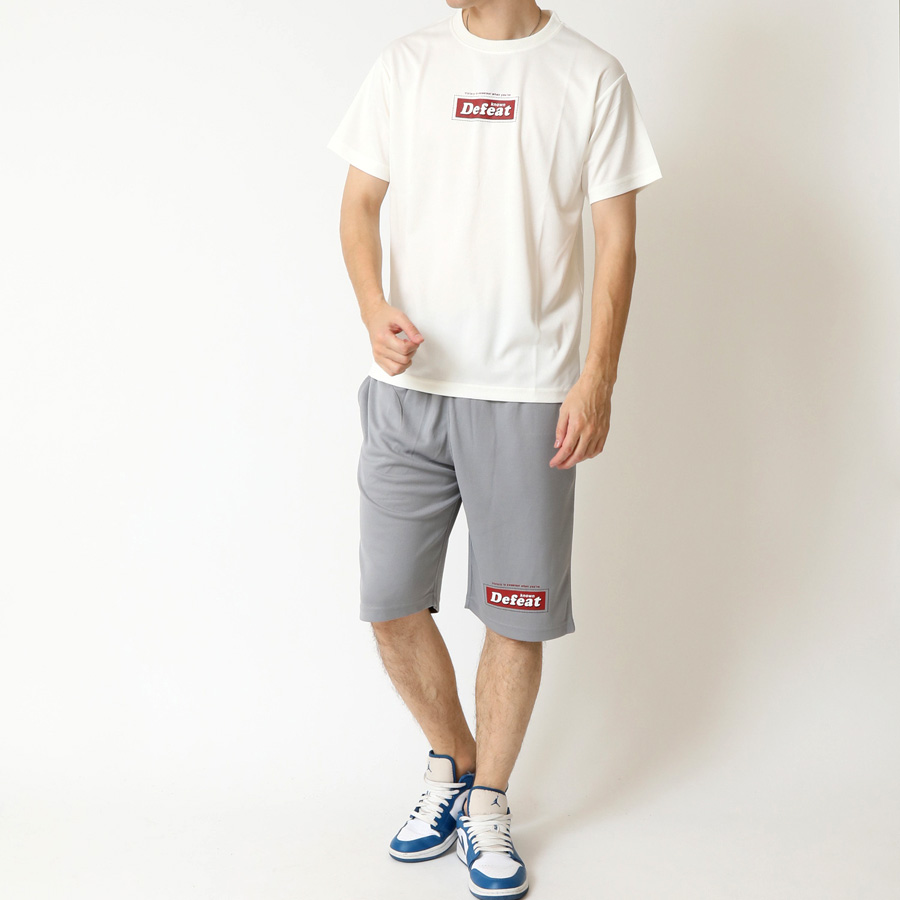 上下セット ダブルフェイス ドライメッシュ 速乾 Tシャツ ハーフパンツ